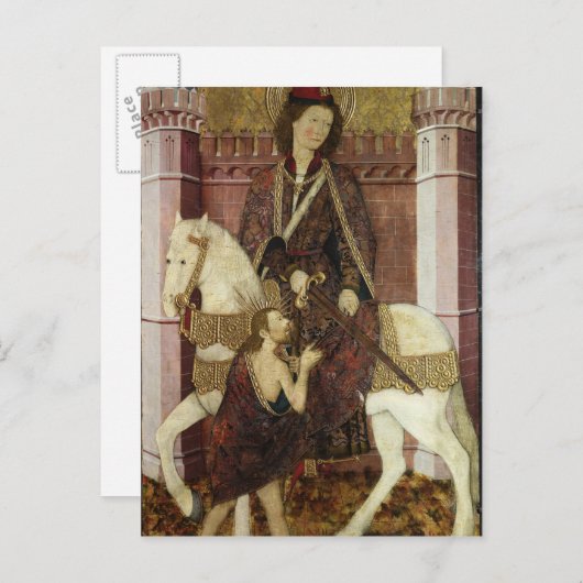 St. Martin Sharing his Coat Briefkaart (Voorkant / Achterkant)