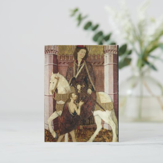 St. Martin Sharing his Coat Briefkaart (Staand voorkant)