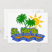 St. Martin State of Mind briefkaart (Voorkant / Achterkant)
