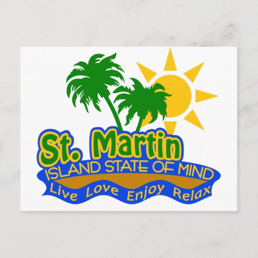 St. Martin State of Mind briefkaart (Voorkant)