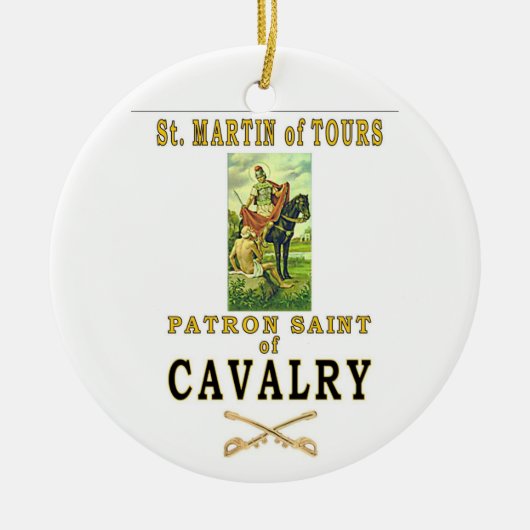 ST. MARTIN VAN TOURS KERAMISCH ORNAMENT (Voorkant)