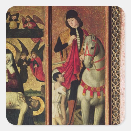St. Martin Vierkante Sticker (Voorkant)