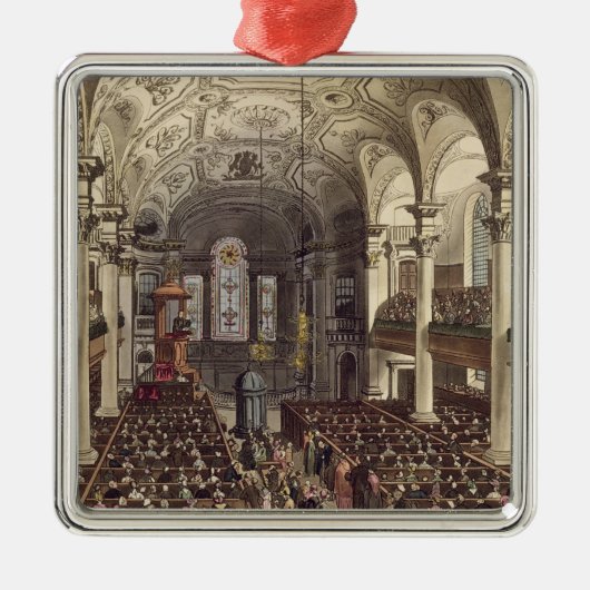 St Martins in the Fields, van 'Ackermann's Microc Metalen Ornament (Voorkant)