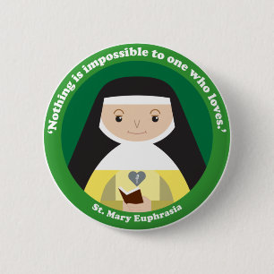 St. Mary Euphrasia Ronde Button 5,7 Cm