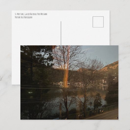St. Mary Lake Briefkaart (Voorkant / Achterkant)