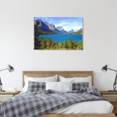 St. Mary Lake, Glacier National Park, Montana Canvas Afdruk (Insitu (Slaapkamer))
