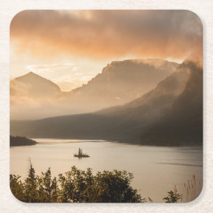 St. Mary Lake   Glacier National Park, Montana Kartonnen Onderzetters