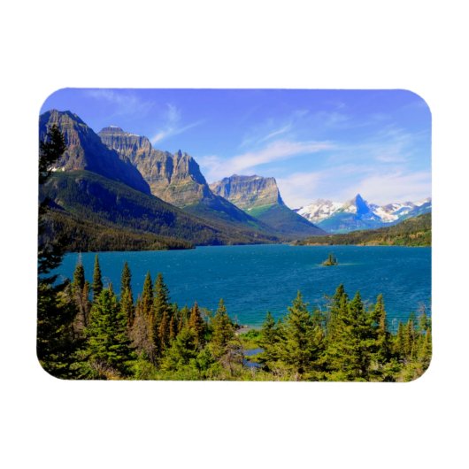 St. Mary Lake, Glacier National Park, Montana Magneet (Horizontaal)