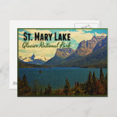St. Mary Lake Glacier NP Briefkaart (Voorkant / Achterkant)