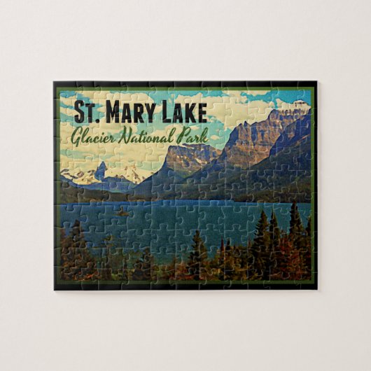 St. Mary Lake Glacier NP Legpuzzel (Horizontaal)