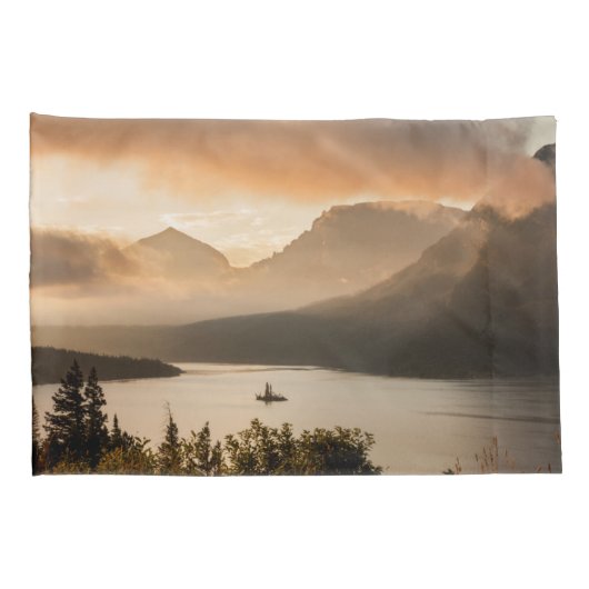 St. Mary Lake | Nationaal park Glacier, Montana Kussensloop (Achterkant-Rechts)