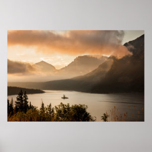 St. Mary Lake   Nationaal park Glacier, Montana Poster