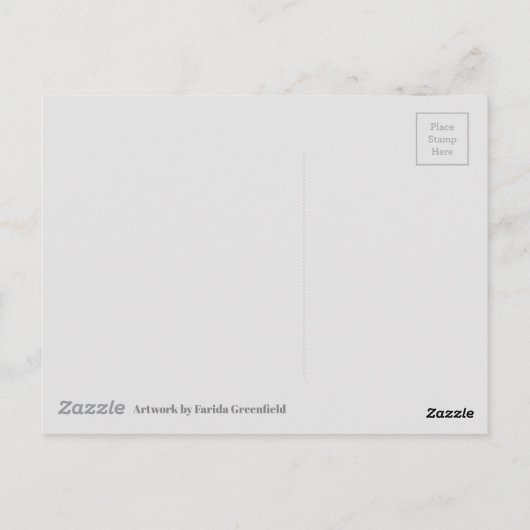 St Mary Lighthouse in Whitley Bay Waterverf Briefkaart (Achterkant)