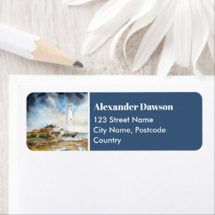 St Mary Lighthouse Whitley Bay Newcastle upon Tyne Etiket