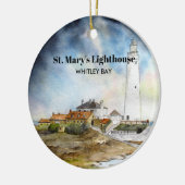 St Mary Lighthouse Whitley Bay Newcastle upon Tyne Keramisch Ornament (Links)