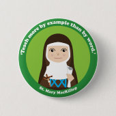 St. Mary MacKillop Ronde Button 5,7 Cm (Voorkant)