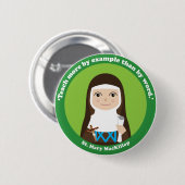 St. Mary MacKillop Ronde Button 5,7 Cm (Voorkant /achterkant)