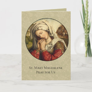 St. Mary Magdalena Feest Dag 22 juli Bedankkaart