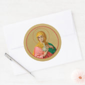 St. Mary Magdalene als Myrrhbearer (Det.; ORX 01) Ronde Sticker (Envelop)