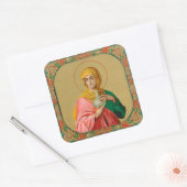 St. Mary Magdalene als Myrrhbearer (ORX 01) Vierkante Sticker (Envelop)