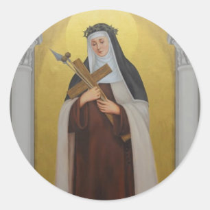 St. Mary Magdalene de Pazzi Carmelite Nun Ronde Sticker
