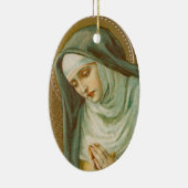 St. Mary Magdalene de Pazzi (JM 45) Oval Keramisch Ornament (Rechts)