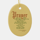 St. Mary Magdalene de Pazzi (JM 45) Oval Keramisch Ornament (Achterkant)