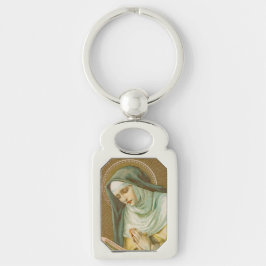 St. Mary Magdalene de Pazzi (JM 45) Rectang Metaal Sleutelhanger