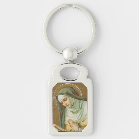 St. Mary Magdalene de Pazzi (JM 45) Rectang Metaal Sleutelhanger (Voorkant)