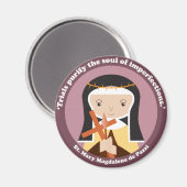 St. Mary Magdalene de Pazzi Magneet (Voorkant / Achterkant)
