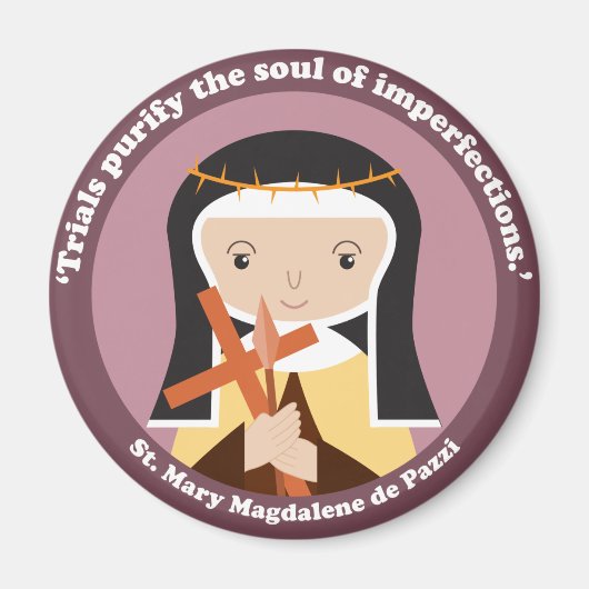 St. Mary Magdalene de Pazzi Magneet (Voorkant)