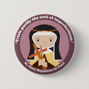 St. Mary Magdalene de Pazzi Ronde Button 5,7 Cm
