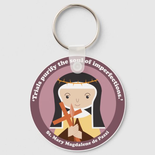 St. Mary Magdalene de Pazzi Sleutelhanger (Voorkant)