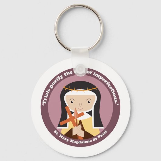 St. Mary Magdalene de Pazzi Sleutelhanger (Voorkant)