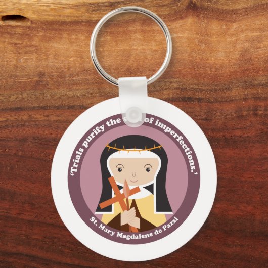 St. Mary Magdalene de Pazzi Sleutelhanger (Voorkant)
