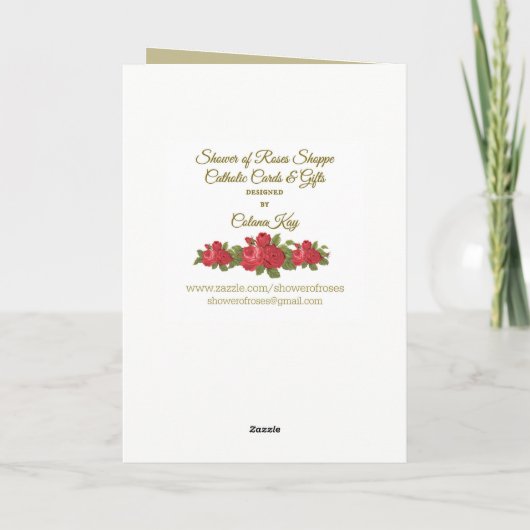 St. Mary Magdalene Feast Day 22 juli Bedankkaart (Achterkant)