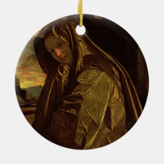 St. Mary Magdalene Keramisch Ornament (Achterkant)