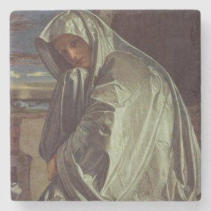 St. Mary Magdalene nadert de Sepulcher Stenen Onderzetter