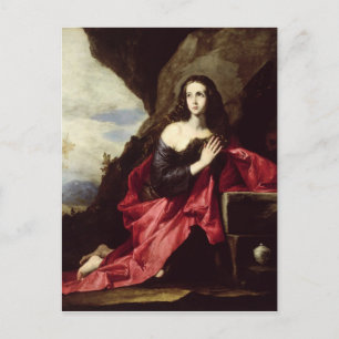St. Mary Magdalene of St. Thais in de woestijn Briefkaart