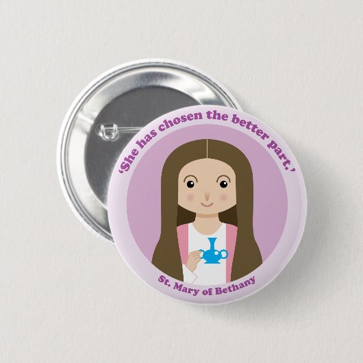 St. Mary of Bethany Ronde Button 5,7 Cm (Voorkant /achterkant)