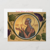 St. Mary of Egypt Prayer Card Briefkaart (Voorkant / Achterkant)