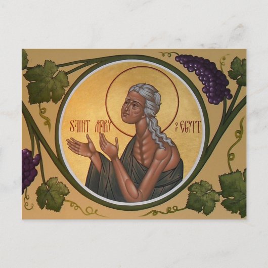 St. Mary of Egypt Prayer Card Briefkaart (Voorkant)