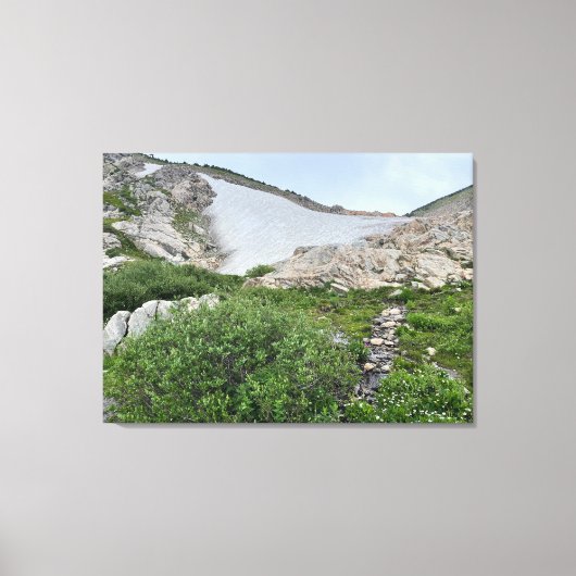 St. Mary’s gletsjer Stretched Canvas Print (Voorkant)