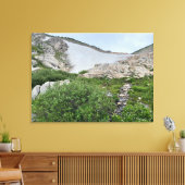 St. Mary’s gletsjer Stretched Canvas Print (Insitu (Woonkamer))