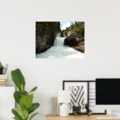 St. Mary-waterval I in Glacier National Park Poster (Thuiskantoor)