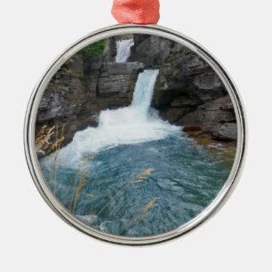 St. Mary-waterval II in Glacier National Park Metalen Ornament