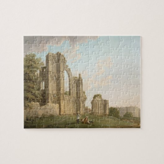 St Mary's Abbey, York, c.1778 (olie op doek) Legpuzzel (Horizontaal)