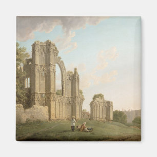 St Mary's Abbey, York, c.1778 (olie op doek) Magneet