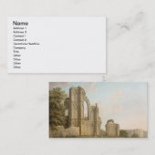 St Mary's Abbey, York, c.1778 (olie op doek) Visitekaartje (Voorkant / Achterkant)