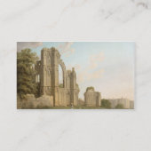 St Mary's Abbey, York, c.1778 (olie op doek) Visitekaartje (Achterkant)